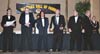 Shihan Daniel Hect being inducted into the Masters Hall of Fame. From left to right: Dr. Joe White (Captain USC Police Department), Shihan Daniel Hect, Robert Posslenzny, Jessica Mears, Jeff Anderson, Andy Wiesmann, Lt. Hugh Mears (USC Police Department)