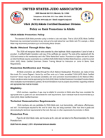 USJA (ACE) Aikido Certified Examiner Division - Policy on Rank Promotions